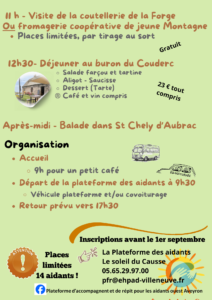 Sortie sur AUBRAC - Verso